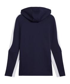 Rückansicht von PUMA teamEVOSTRIPE Kapuzenjacke Funktionssweatshirt Herren blausilber