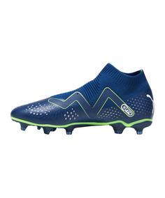 Rückansicht von PUMA FUTURE Match+ LL FG/AG Gear Up Fußballschuhe blauweissgruen