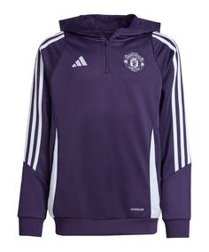 adidas Manchester United Training Hoody Kids Funktionssweatshirt Kinder lilaweiss