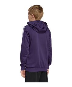 Rückansicht von adidas Manchester United Training Hoody Kids Funktionssweatshirt Kinder lilaweiss