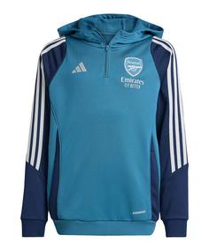 adidas FC Arsenal London Training Hoody Kids Funktionssweatshirt Kinder blau