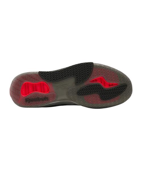 Rückansicht von Reebok Engine A Hallenschuhe Herren schwarzsilberweiss