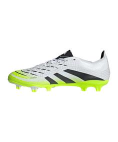 Rückansicht von adidas Predator League FG/MG Electric Stealth Fußballschuhe weissschwarz