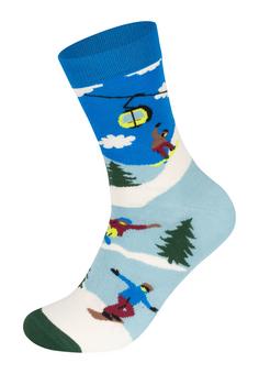 Rückansicht von Happy Socks Wintersport Freizeitsocken Multicolor