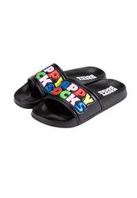 Happy Socks Logo Slider Zehentrenner - schwarz