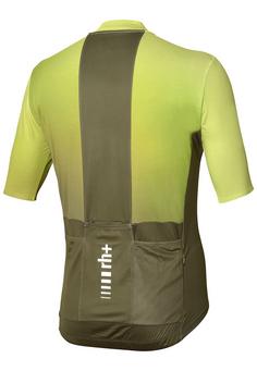 Rückansicht von RH+ Magnus Jersey Fahrradtrikot Herren glass citrus-kaki