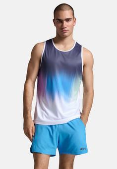 Rückansicht von 2XU Aero Tank Funktionsshirt Herren aurora panel-black reflective