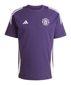 adidas Manchester United Tiro T-Shirt Fanshirt Herren lilaweiss