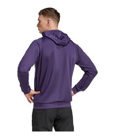 Rückansicht von adidas Manchester United Training Hoody Funktionssweatshirt Herren lilaweiss