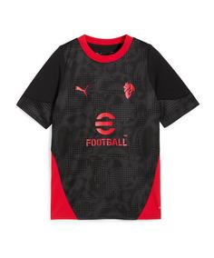 PUMA AC Mailand Training Trikot Kids Fußballtrikot Kinder schwarz