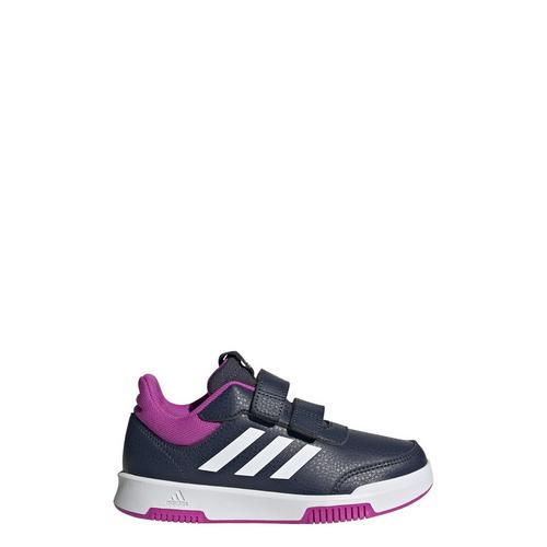 Rückansicht von adidas Tensaur Hook and Loop Schuh Sneaker Kinder Shadow Navy / Cloud White / Flash Pink