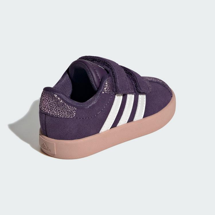 adidas adidas Kinderschuh VL Court 3.0 Kids Sneaker Kinder - Aurora Plum / Zero Metalic / Pink Gum - 4 | SportScheck