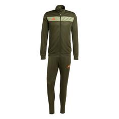 adidas Tiro 25 Essentials Trainingsanzug Trainingsanzug Herren Night Cargo / Tent Green / Impact Orange