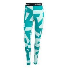 adidas Multi Synthetic Baselayer Leggings Leggings Damen Semi Flash Aqua / Semi Impact Orange
