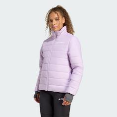 Rückansicht von adidas Terrex Multi Essentials Isolationsjacke Outdoorjacke Damen Powder Plum