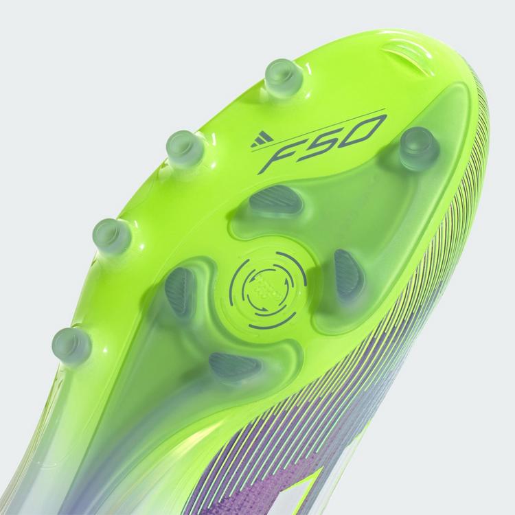 adidas adidas F50 Elite Laceless AG Fu&szlig;ballschuh Fu&szlig;ballschuhe - Purple Rush / Cloud White / Lucid Lemon - 6 | SportScheck