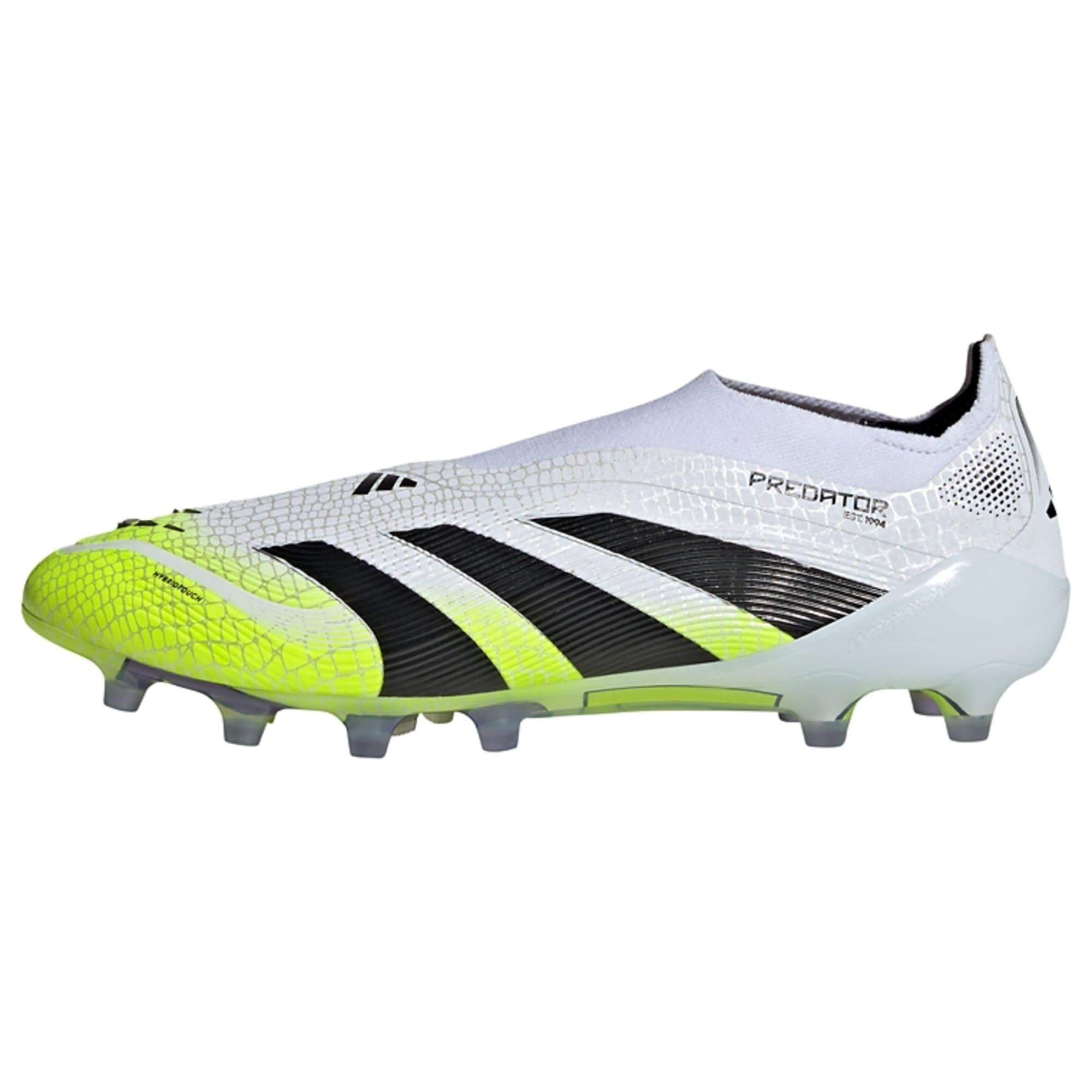 adidas Predator Elite Laceless AG Fu&szlig;ballschuh Fu&szlig;ballschuhe - Cloud White / Core Black / Lucid Lemon