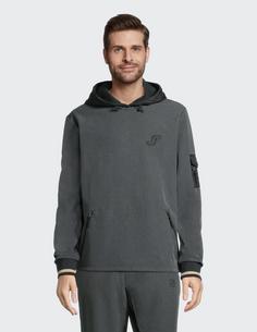 Rückansicht von JOY sportswear Gentleman's Style Softshellhoodie Sweatshirt Herren leeds grey melange