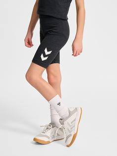 Rückansicht von hummel Funktionsshorts Kinder BLACK MELANGE