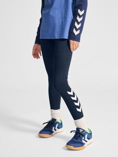 Rückansicht von hummel Tights Kinder DRESS BLUE MELANGE