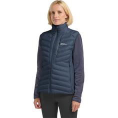 Rückansicht von Jack Wolfskin ROUTEBURN PRO INS VEST W Outdoorweste Damen midnight sky