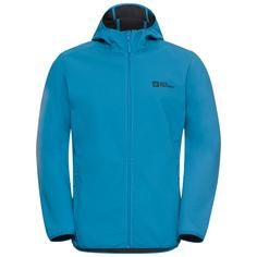 Jack Wolfskin BORNBERG HOODY M Softshelljacke Herren aurora blue
