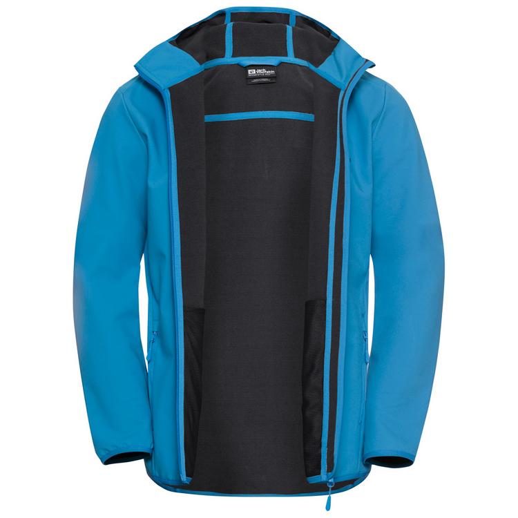 Jack Wolfskin Jack Wolfskin BORNBERG HOODY M Softshelljacke Herren - aurora blue - 0 | SportScheck