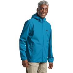 Rückansicht von Jack Wolfskin BORNBERG HOODY M Softshelljacke Herren aurora blue