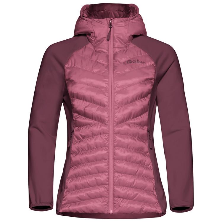Jack Wolfskin Jack Wolfskin ROUTEBURN PRO HYBRID W Fleecejacke Damen - raisin - 0 | SportScheck