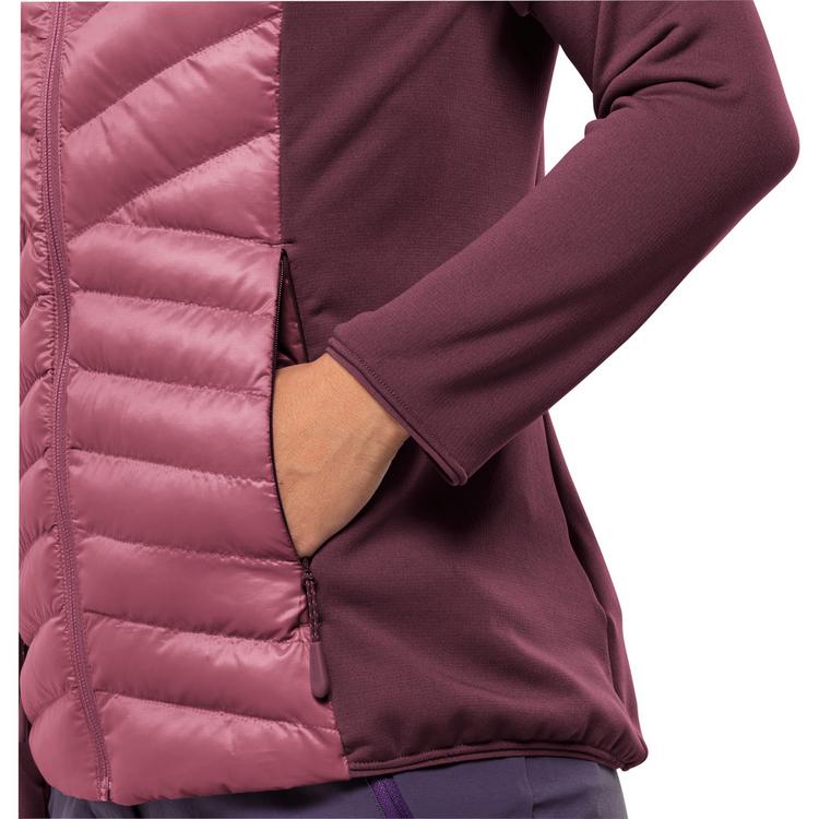 Jack Wolfskin Jack Wolfskin ROUTEBURN PRO HYBRID W Fleecejacke Damen - raisin - 3 | SportScheck