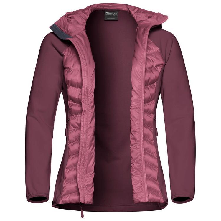 Jack Wolfskin Jack Wolfskin ROUTEBURN PRO HYBRID W Fleecejacke Damen - raisin - 0 | SportScheck
