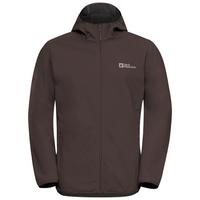 Jack Wolfskin BORNBERG HOODY M Softshelljacke Herren - peat
