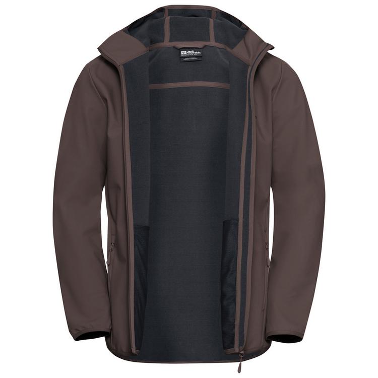 Jack Wolfskin Jack Wolfskin BORNBERG HOODY M Softshelljacke Herren - peat - 0 | SportScheck