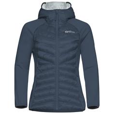 Jack Wolfskin ROUTEBURN PRO HYBRID W Fleecejacke Damen midnight sky