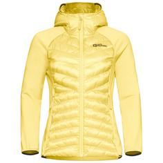 Jack Wolfskin ROUTEBURN PRO HYBRID W Fleecejacke Damen lemon ice