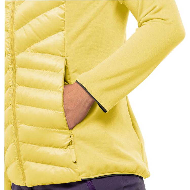 Jack Wolfskin Jack Wolfskin ROUTEBURN PRO HYBRID W Fleecejacke Damen - lemon ice - 3 | SportScheck