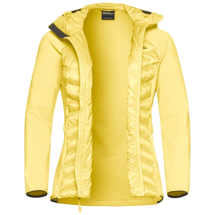 Jack Wolfskin Jack Wolfskin ROUTEBURN PRO HYBRID W Fleecejacke Damen - lemon ice - 0 | SportScheck