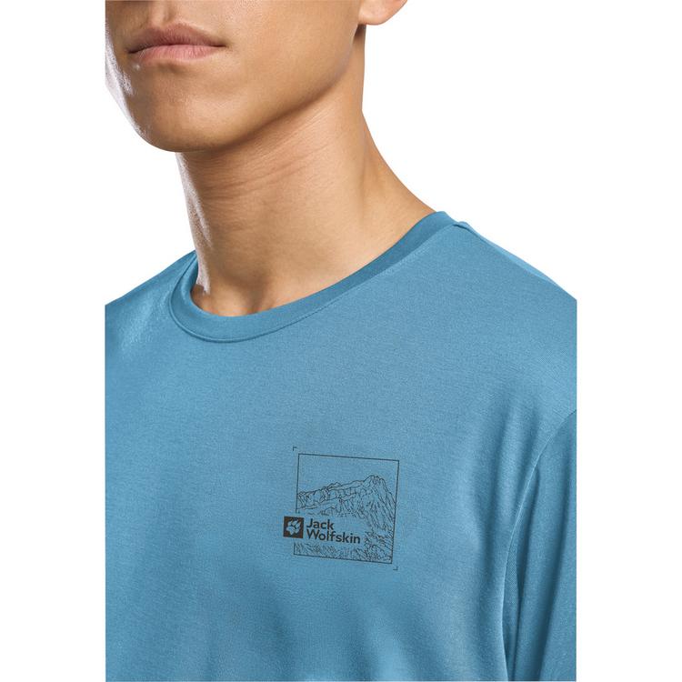 Jack Wolfskin Jack Wolfskin VONNAN GRAPHIC T M Funktionsshirt Herren - PEAK TRAIL sky blue - 0 | SportScheck