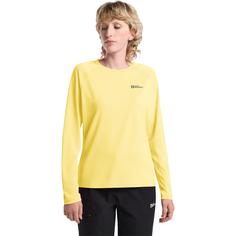 Rückansicht von Jack Wolfskin PRELIGHT SWIFT LS W Funktionsshirt Damen lemon ice