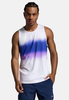 Rückansicht von 2XU Aero Tank Funktionsshirt Herren multi stripe-black reflective