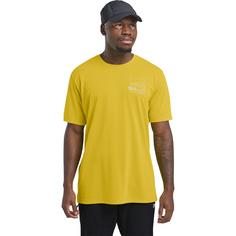 Rückansicht von Jack Wolfskin VONNAN GRAPHIC T M Funktionsshirt Herren PEAK TRAIL chartreuse