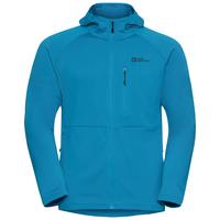 Jack Wolfskin KOLBENBERG HOODED FZ M Fleecejacke Herren - aurora blue