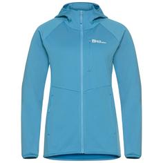 Jack Wolfskin KOLBENBERG HOODED FZ W Fleecejacke Damen sky blue