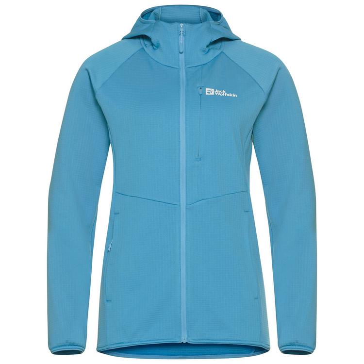 Jack Wolfskin Jack Wolfskin KOLBENBERG HOODED FZ W Fleecejacke Damen - sky blue - 0 | SportScheck