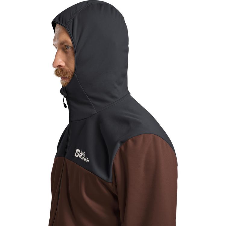 Jack Wolfskin Jack Wolfskin FELDBERG HOODY M Softshelljacke Herren - hot choc - 0 | SportScheck