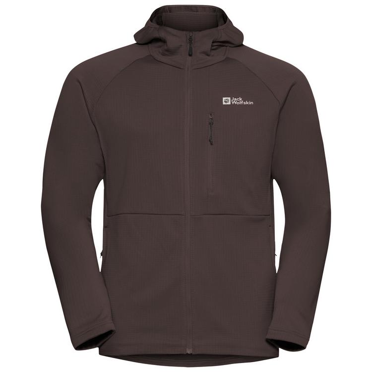 Jack Wolfskin Jack Wolfskin KOLBENBERG HOODED FZ M Fleecejacke Herren - peat - 0 | SportScheck