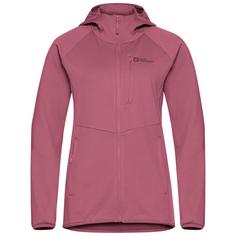 Jack Wolfskin KOLBENBERG HOODED FZ W Fleecejacke Damen raisin