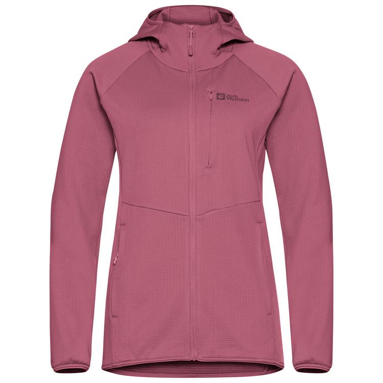 Jack Wolfskin Jack Wolfskin KOLBENBERG HOODED FZ W Fleecejacke Damen - raisin - 0 | SportScheck
