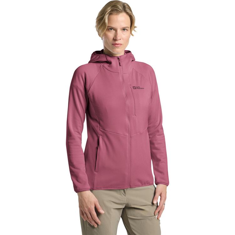Jack Wolfskin Jack Wolfskin KOLBENBERG HOODED FZ W Fleecejacke Damen - raisin - 0 | SportScheck