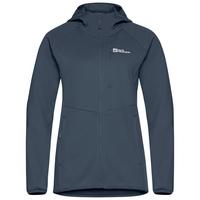 Jack Wolfskin KOLBENBERG HOODED FZ W Fleecejacke Damen - midnight sky